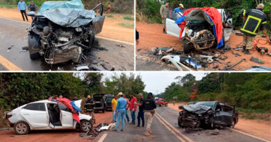 Colisão frontal mata duas pessoas na BR-222, em Açailândia