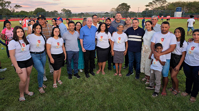 Ao lado do Tony Brandão, Hildo Rocha participa de várias inaugurações em Buritirana