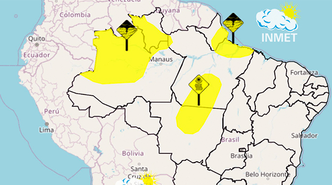 Chuva e trovoadas atingem o norte do Maranhão nesta segunda (29)